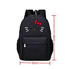 Рюкзак для дівчинки з котом Hello Kitty червоний, фото 2