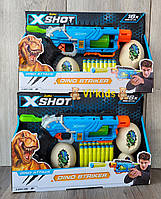 Скорострільний бластер X-Shot Dino Striker New. zuru. X-Shot Быстрострельный бластер DINO Striker New