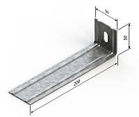 Кронштейн оцинкованный KMD 200*50*50*2,0