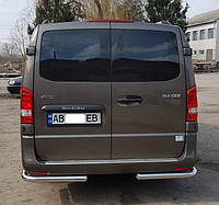 Fiat Ducato 07+ защитная дуга защита заднего бампера на для Фиат Дукато Fiat Ducato 07+ углы d60х1,6мм 2