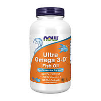 Витаминно-минеральный комплекс Омега-3 для спорта Ultra Omega 3-D (180 fish softgels), NOW 18+