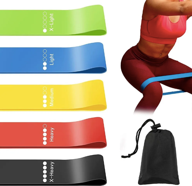 Набор резинок для фитнеса тренировок, спортивные эспандеры резинки ленты для ног рук ягодиц - фото 1 - id-p1859147112