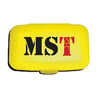 Таблетница (органайзер) для спорта Pill Box (yellow), MST 18+