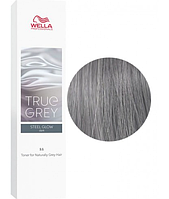 Крем-тонер для седых волос с пигментами Wella Professional True Grey Dark Steel Glow, 60 мл