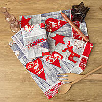 Рушник лляний великий "Чудеса" 75х40 см.