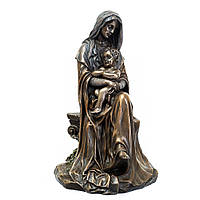 Декоративная статуэтка "Дева Мария с Иисусом на руках" из полистоуна от итальянского бренда Veronese 15 см