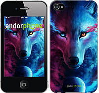 Пластиковый чехол Endorphone на iPhone 4s Арт-волк (3999t-12-26985)