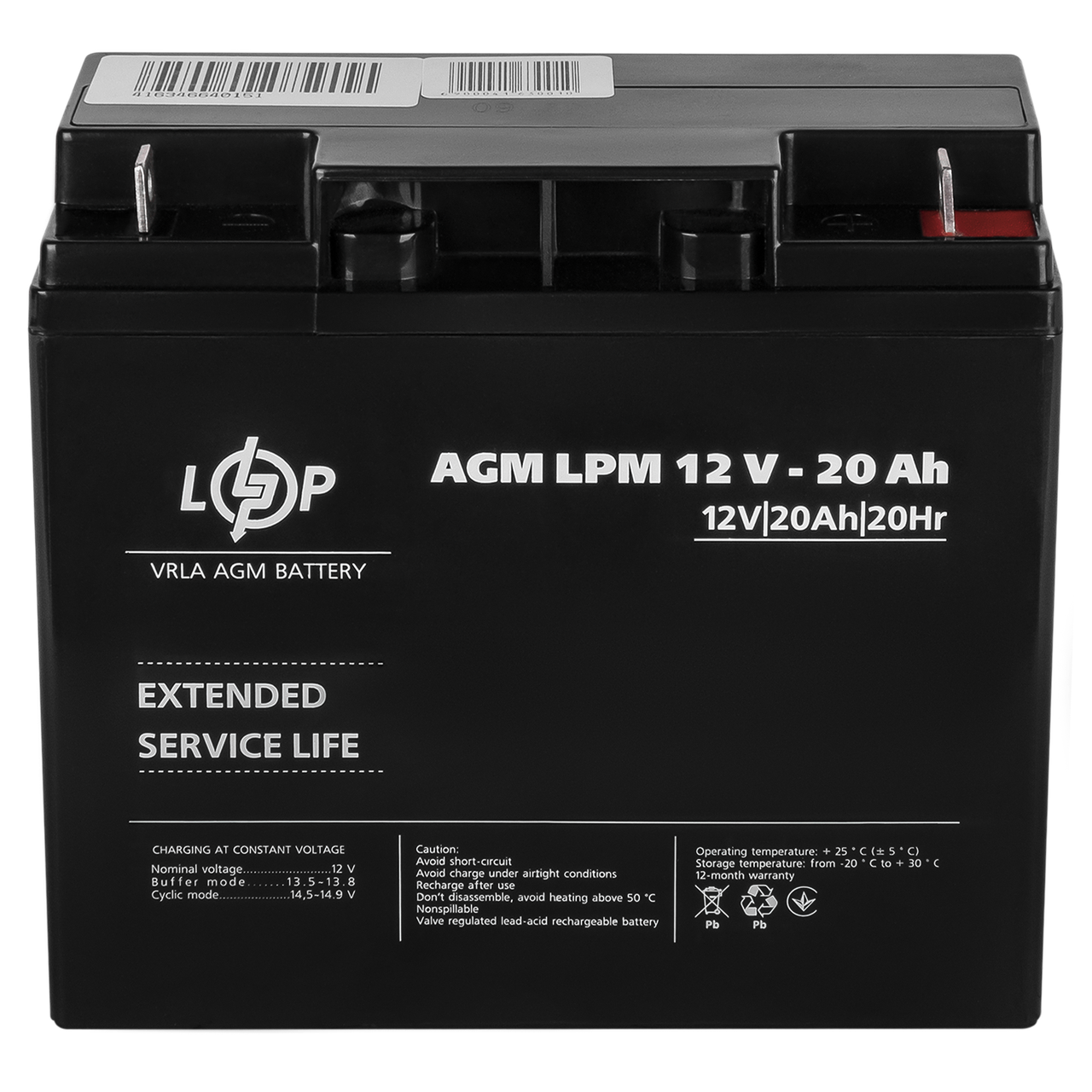 Аккумулятор AGM LPM 12V - 20 Ah - фото 4 - id-p1980970817