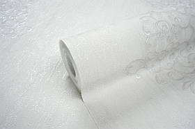 Шпалери вінілові гарячого тиснення на флізеліні Vinil Айрін ТФШ 1-1436 сіро-білий 10,05 x 1,06 м