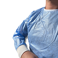 Халат медичний хірургічний, 110 см, щ.30 г/м2, рукав-манжет (одноразовий, стерильний)