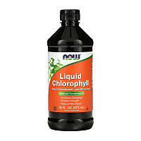 Жидкий хлорофилл для укрепления иммунитета Liquid Chlorophyll (473 ml, mint), NOW Амур