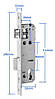 Розумний дверний біометричний замок SEVEN LOCK SL-7762BF black (врізна частина 3585), фото 3