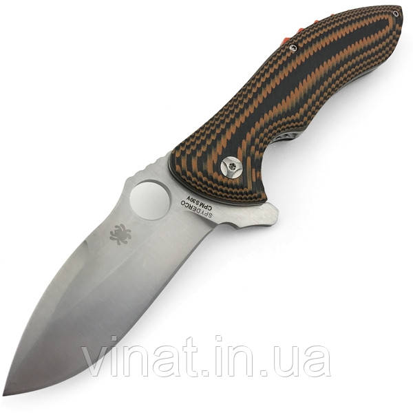 Ніж складаний Spyderco Rubicon C187 China коричневий