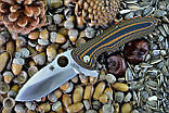 Ніж складаний Spyderco Rubicon C187 China коричневий, фото 9