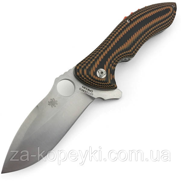 Ніж складаний Spyderco Rubicon C187 China коричневий