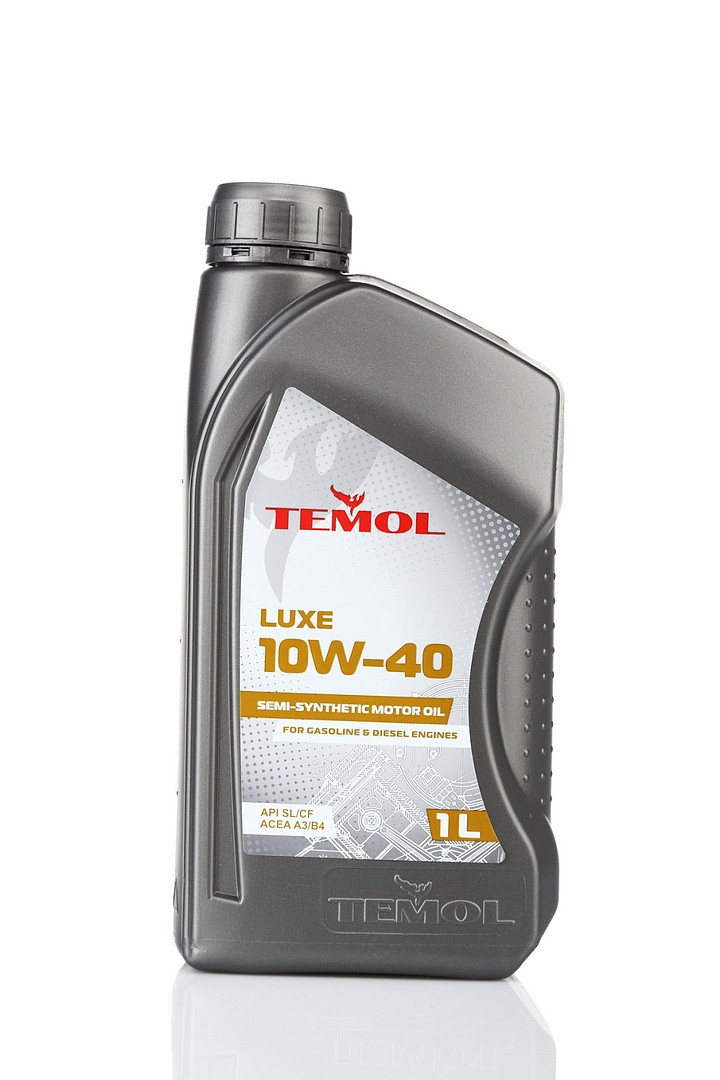 Моторна олива TEMOL LUXE 1л моторне мастило 10w40 для генератора дизельного бензинового двигуна напівсинтетика