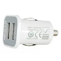 Автомобильный адаптер для телефона PowerPlant DV00DV5036 White (2xUSB 3.1А адаптер)