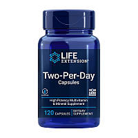 Мультивитамины Two-Per-Day Capsules (120 caps), Life Extension +Презент