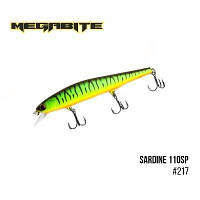 Воблер Megabite Sardine 110SP 217 (110 mm, 13.7 g, 1.2 m)