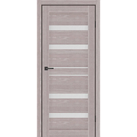Двері міжкімнатні GEORGIA / MSDoors / Дуб Сірий / Скло Сатин Білий
