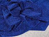 Трикотаж синій яскравий святковий., фото 2