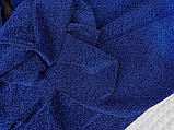 Трикотаж синій яскравий святковий., фото 5