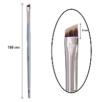 Кисть для окрашивания бровей скошенная Oko №03