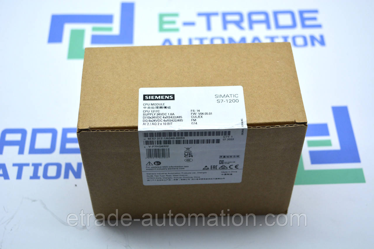 Програмований контролер Siemens 6ES7217-1AG40-0XB0