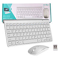 Бездротова клавіатура з мишкою універсальна WB-8066 портативна ультратонка для ПК та планшета