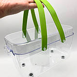 Овочерізка багатофункційна 22в1 механічна набір для нарізки овочів та фруктів з насадками та друшляком, фото 5