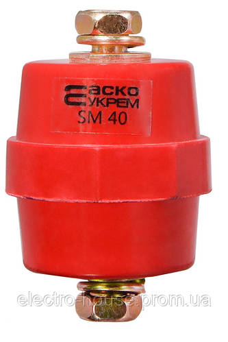 Изолятор-держатель силовой шины SM40 (с болтом М8), АСКО (ID#1929703063 ...