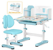 Дитячий комлект меблів одномісний стіл парта та стільчик для навчання | Evo-Kids BD-28 Panda BL, фото 3