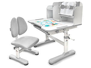 Дитяча парта зі стільчиком трансформер для навчання | Evo-Kids BD-28 Panda, фото 2