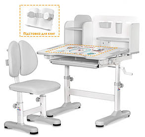 Дитяча парта зі стільчиком трансформер для навчання | Evo-Kids BD-28 Panda, фото 2