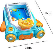 Автотренажер іграшка (працює на батарейках та від мережі, USB-кабель, підсвічування, звуки, музика) 8800-1, фото 6