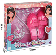 Набір прикрас для дівчаток (туфлі, діадема, сережки, каблучки, чарівна паличка) QS 2360 E, фото 2