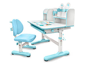 Шкільна парта і стілець регульовані за висотою для дому | Evo-Kids BD-29 Panda XL, фото 2
