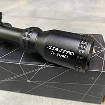Оптичний приціл KONUS KONUSPRO-550 3-9x40 SFP, сітка Ballistic 550, фото 4