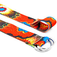 Ремінь для йоги кольоровий Мультиколор SP-Sport FI-6975-20 183x3.8 см