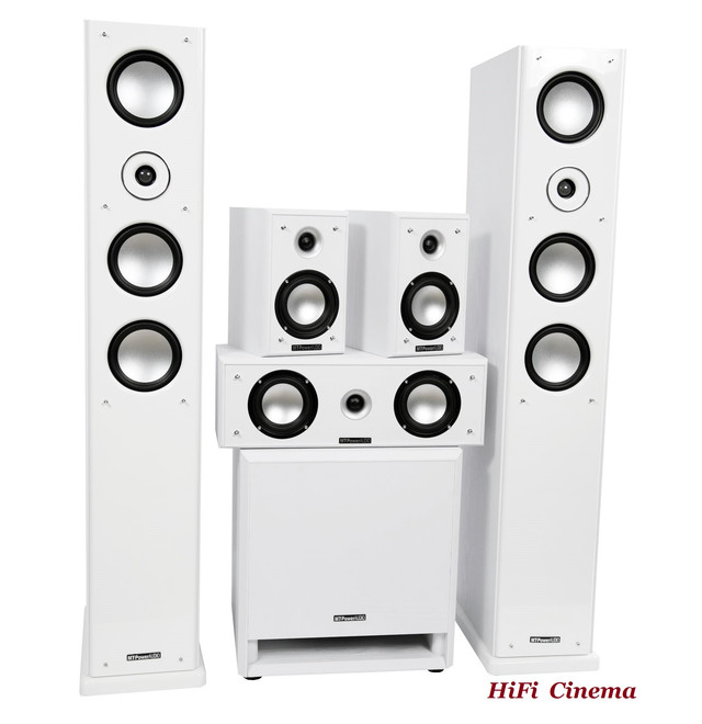MT-Power ELEGANCE-2 White 5.1 Set - without grille
