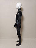Манекен чоловічий чорний з білою головою безликий, фото 3