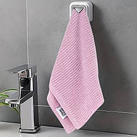 Махровое полотенце 30х50 см розовое