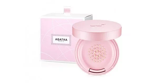 Набір із кушона та рефілу відтінок світлий AGATHA BLANC CC PACT SPF 30 PA ++ with Refill 21 Light Beige 12+12, фото 1