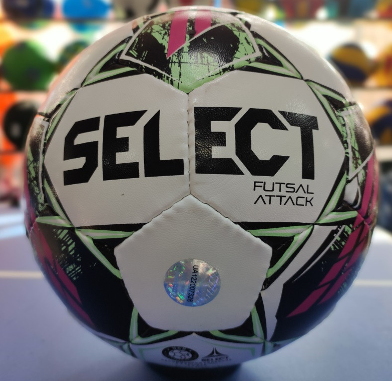 Мяч футзальний Select Futsal Attack №4 біло-рожевий оригінал