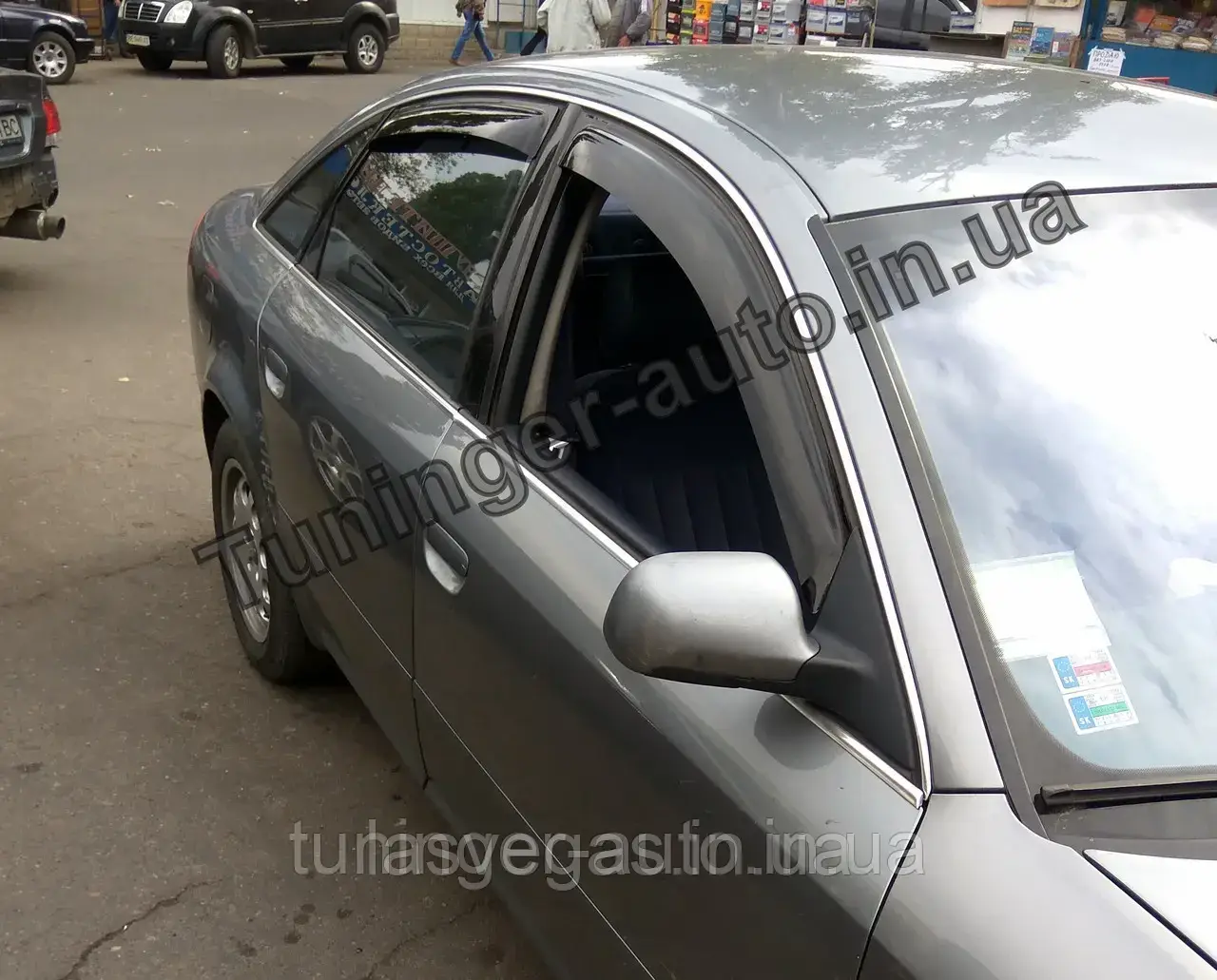 Вітровики, дефлектори вікон Audi A-6 (С5) 1997-2004р. (ANV), фото 1