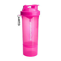 Бутылка-шейкер спортивный SmartShake Slim NEON Pink (500 ml, pink), SmartShake ssmag.com.ua