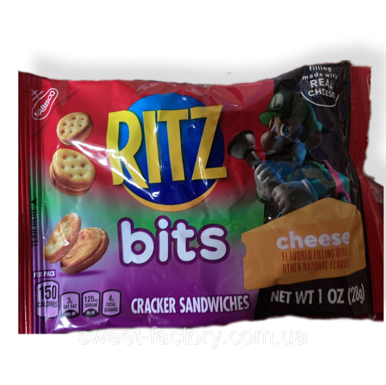 Крекер Ritz Bits Cheese Cracker Mario 28g, фото 1