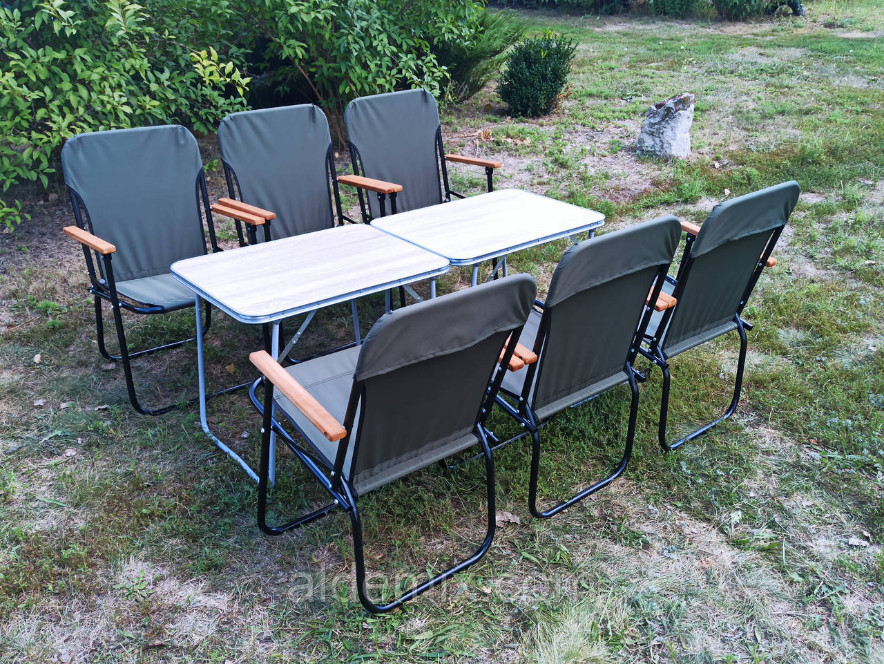 Купити стіл стільці для пікніка крісла складні "Патріот О2+6з" набір для відпочинку меблі для кемпінгу