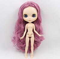 Шарнирная кукла Блайз Blythe 30 см. 4 цвета глаз, фиолетовые волосы