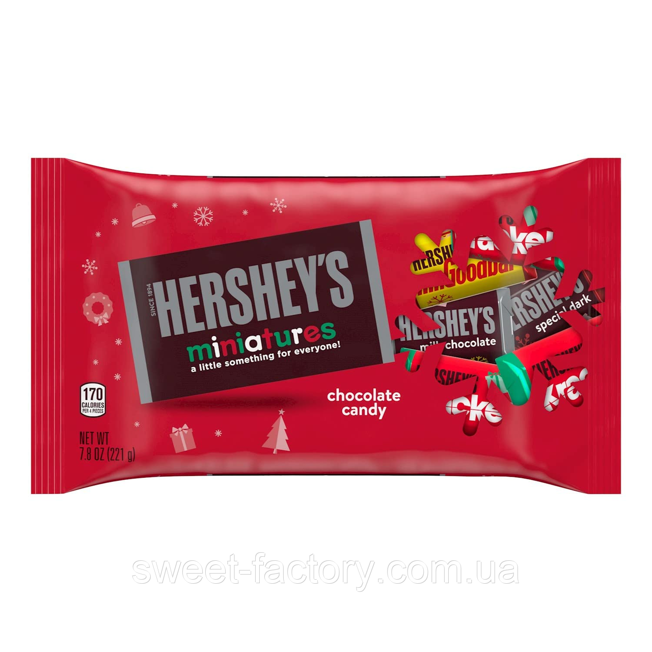 Цукерки Hershey's Miniatures 221g